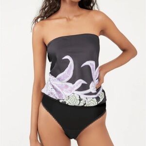 NWT free people intimately Spell bound bandeau scarf bodysuit